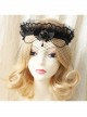 Gothic Lace Crown Headband Veil Retro Exaggerated Masked Mesh Mask