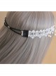 Baroque White Palace Style Bride Pearl Lace Wedding Christmas Wreath Headband