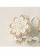 White Baroque Palace Style Retro Tassel Lace Female Wedding Dress Resin Diamond Arm Ring Bracelet