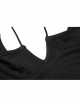 Off-Shoulder Long Sleeve White Punk Halter Knit Tight T-Shirt