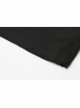 High Collar Front Chest Suede Cross Embossed Long Sleeve Black Punk Tight T-Shirt
