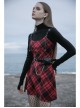 High Collar Front Chest Suede Cross Embossed Long Sleeve Black Punk Tight T-Shirt