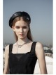Square Collar Leather Belt Black Punk Mesh Tank
