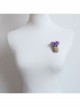 Purple Lavender Twine Handmade Personality Cute Christmas Retro Small Brooch Buckle