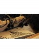 Gothic Retro Black Iron Chain Pearl Flowers Choker Vampire Prom Accessory Accessories