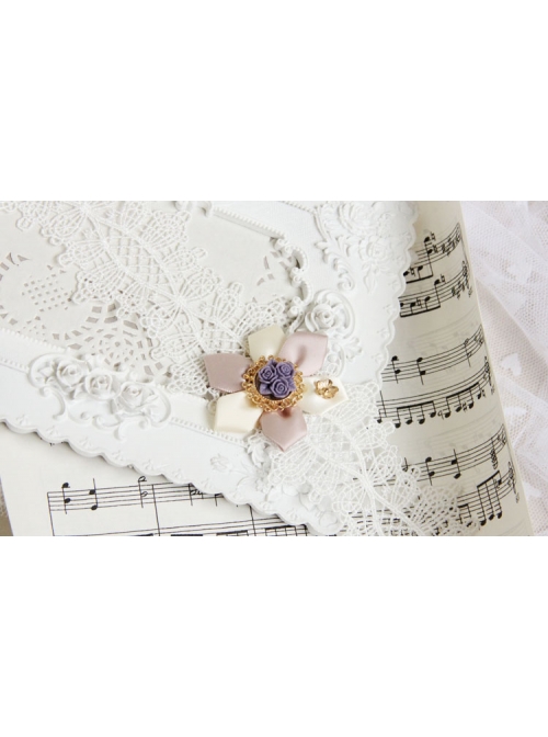 Baroque Handmade Retro Ribbon Flower White Lace Female Exaggerated Palace Choker