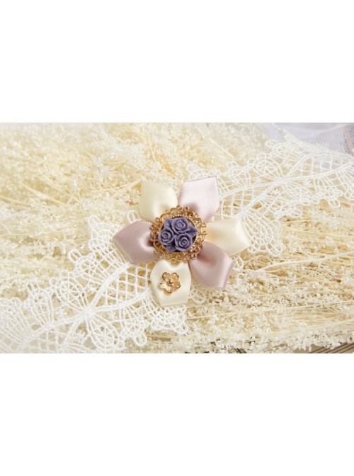 Baroque Handmade Retro Ribbon Flower White Lace Female Exaggerated Palace Choker