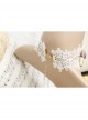 Baroque Handmade Retro Ribbon Flower White Lace Female Exaggerated Palace Choker