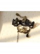 Gothic Black Lace Butterfly Mask Rose Female Bracelet Ring One Chain