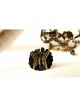 Gothic Black Lace Butterfly Mask Rose Female Bracelet Ring One Chain