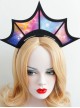 Gothic Halloween Christmas Starry Sky Crown Queen Birthday Bride Headband