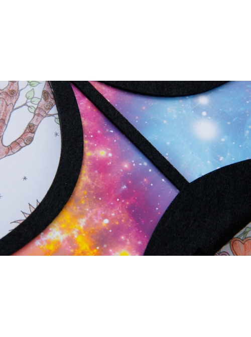 Gothic Halloween Christmas Starry Sky Crown Queen Birthday Bride Headband