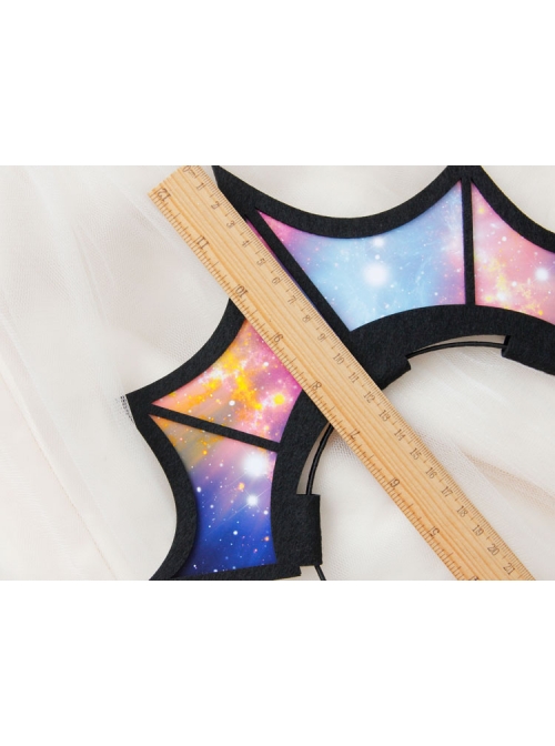 Gothic Halloween Christmas Starry Sky Crown Queen Birthday Bride Headband