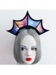Gothic Halloween Christmas Starry Sky Crown Queen Birthday Bride Headband