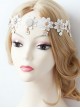 Baroque Palace Style Flowers White Lace Pop Retro Female Hairband