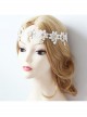 Baroque Palace Style Flowers White Lace Pop Retro Female Hairband