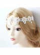 Baroque Palace Style Flowers White Lace Pop Retro Female Hairband