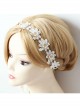 Baroque Palace Style Flowers White Lace Pop Retro Female Hairband