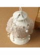 Palace Style Baroque Fashion White Long Lace Pearl Butterfly Earrings