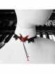 Gothic Retro Vampire Black Lace Female Butterfly Palace Style Ruby Choker