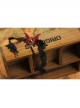 Gothic Retro Vampire Black Lace Female Butterfly Palace Style Ruby Choker