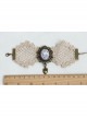 Gothic White Palace Lace Flower Love Retro Couple Bracelet