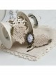 Gothic White Palace Lace Flower Love Retro Couple Bracelet