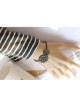Punk Style Male Female Fashion Casual Black Chain Gear Artificial Leather Bracelet