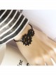 Punk Style Male Female Fashion Casual Black Chain Gear Artificial Leather Bracelet