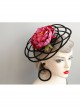 Black Gothic Retro Long Atmosphere Round Net Yarn Personality Fashion Temperament Earrings