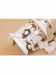 Lolita Bride Bridesmaid Wedding Party White Lace Pearl Female Choker
