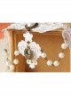 Vintage Baroque Bride Bridesmaid White Pearl Love Lace Flower Wings Necklace