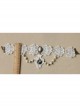 Vintage Baroque Bride Bridesmaid White Pearl Love Lace Flower Wings Necklace