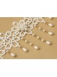 Lolita Baroque Sweet Princess Style White Pearl Lace Fashion All-match Wedding Necklace