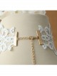 Lolita Baroque Sweet Princess Style White Pearl Lace Fashion All-match Wedding Necklace