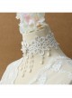 Lolita Baroque Sweet Princess Style White Pearl Lace Fashion All-match Wedding Necklace