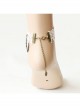 Blue Cherry Blossom Retro Fashion Lolita White Lace Female Anklet