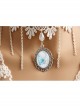 Baroque Palace Style Butterfly Pendant Lace Creative Beautiful White Tassel Necklace