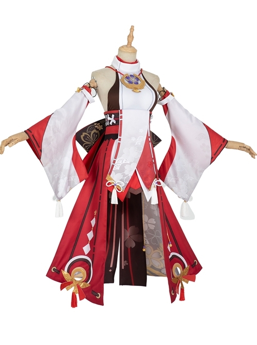 Genshin Impact Yae Miko Halloween Game Cosplay Costume Full Set