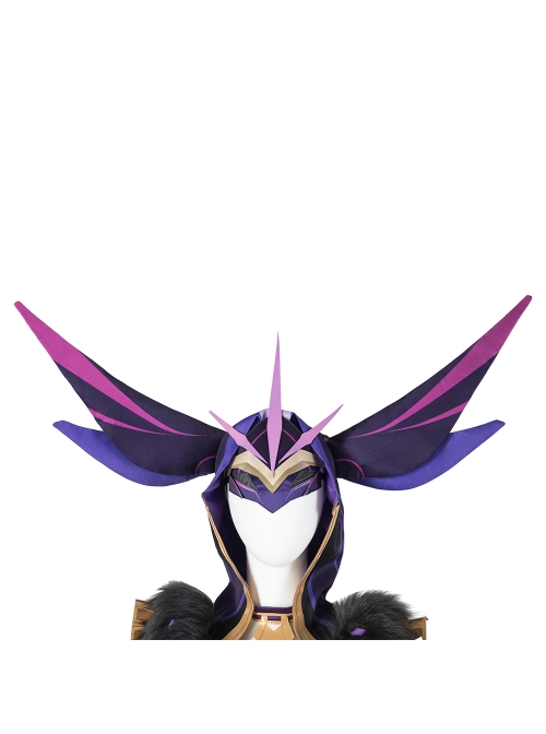 Genshin Impact Monster Fatui Thunder Firefly Warlock Halloween Game Cosplay Costume Full Set