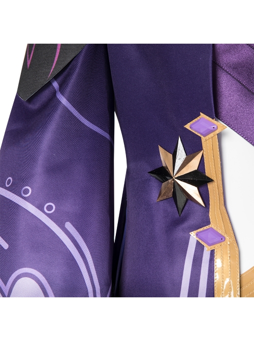 Genshin Impact Monster Fatui Thunder Firefly Warlock Halloween Game Cosplay Costume Full Set
