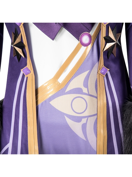 Genshin Impact Monster Fatui Thunder Firefly Warlock Halloween Game Cosplay Costume Full Set