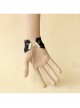 Gothic Personality Fashion Black Lace Flower Retro Bracelet