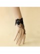 Gothic Personality Fashion Black Lace Flower Retro Bracelet