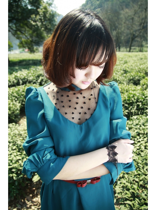 Gothic Personality Fashion Black Lace Flower Retro Bracelet