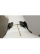 Gothic Black Lace Flower Pearl Female Gift Wedding Dress Choker