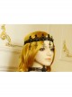 Baroque Black Lace Vampire Cross Lolita Gothic Dark Hairband