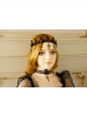 Baroque Black Lace Vampire Cross Lolita Gothic Dark Hairband