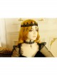 Baroque Black Lace Vampire Cross Lolita Gothic Dark Hairband