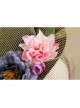 Fashion Palace Style Golden Mesh Banquet Three-Dimensional Flower Holiday Wedding Retro Top Hat